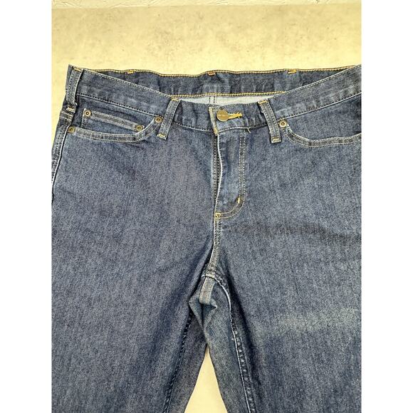 Carhartt Jeans Womens Size 8 Original Fit Straight Leg Blue Denim Ladies - Picture 2 of 9